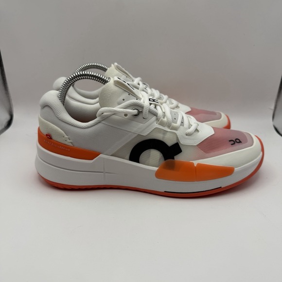 On Cloud The Roger Pro 2 Tennis Shoe Size 6.5 Womens White/Flame NEW - Picture 3 of 7